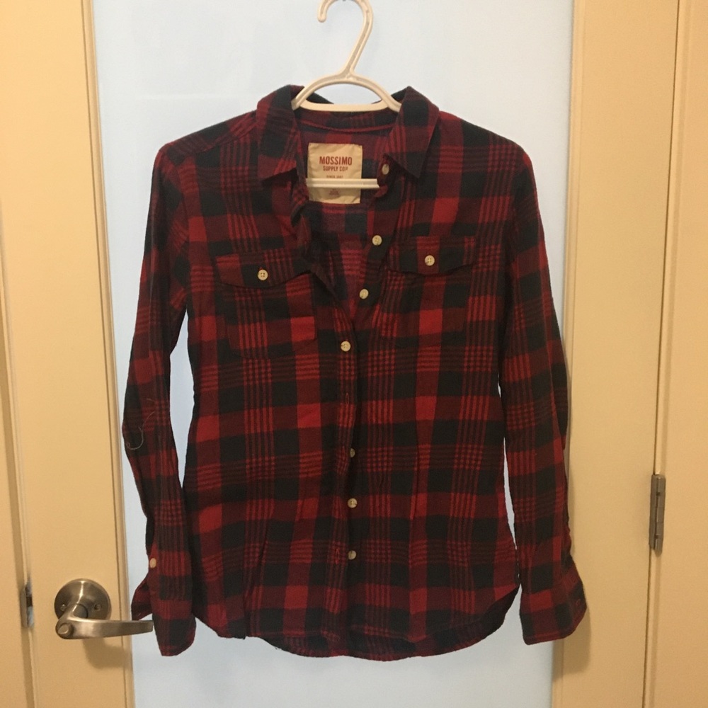 Mossimo Red and Navy Flannel